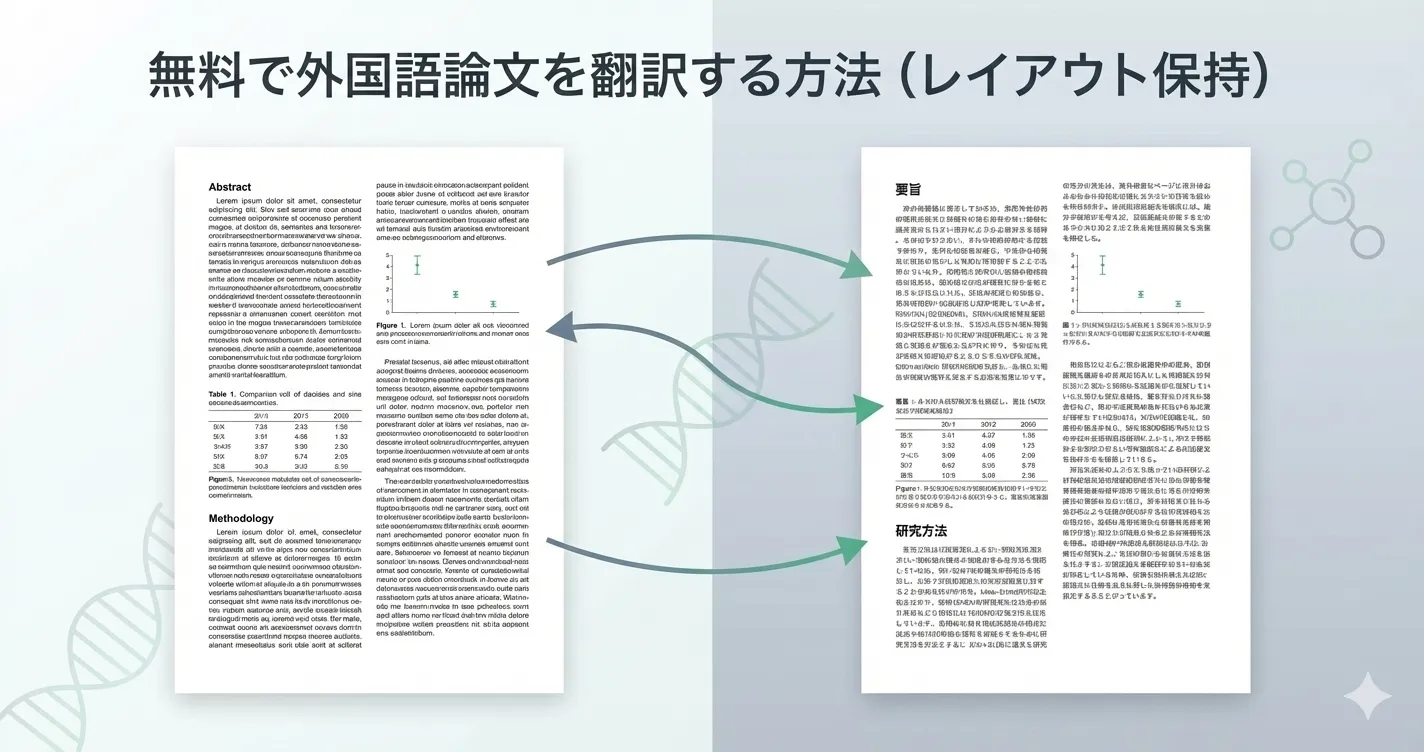 論文PDFのレイアウトを保った翻訳
