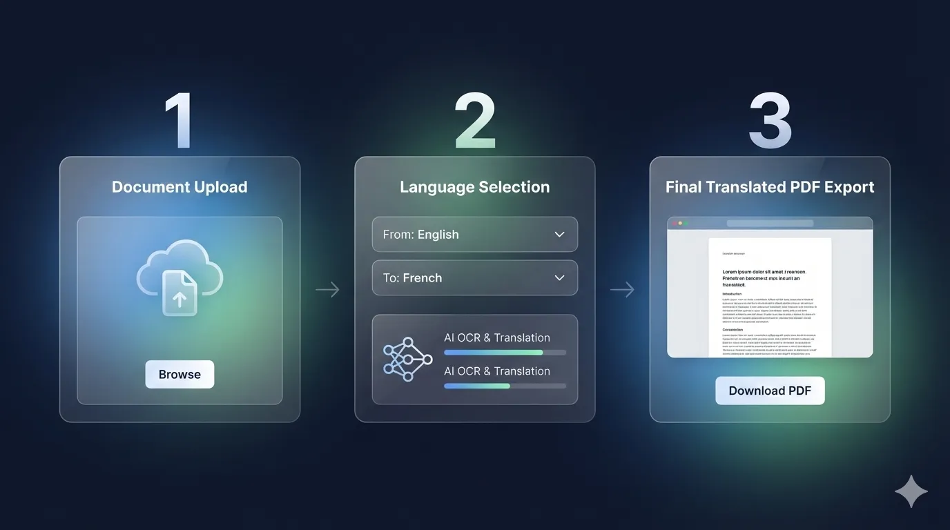Etapes pour une traduction PDF gratuit en ligne